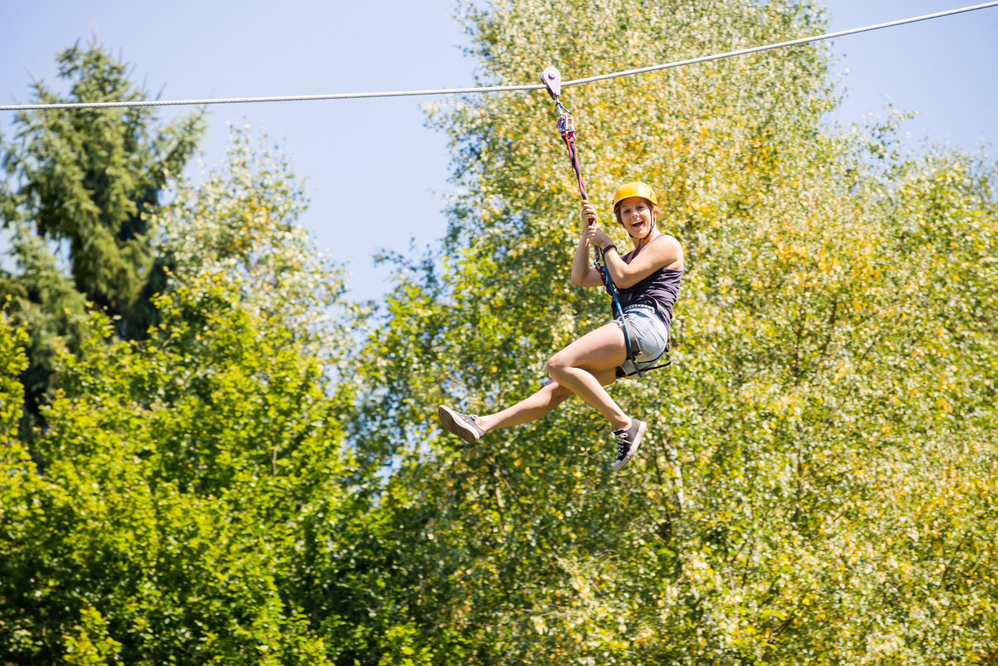 Komaj čakam, da greva na zipline Bovec s prijateljico